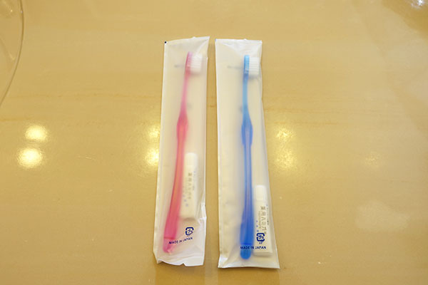 ホテルニューオータニの歯ブラシ