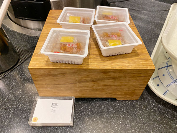 納豆【クインテッサホテル大阪ベイの朝食ブッフェ】