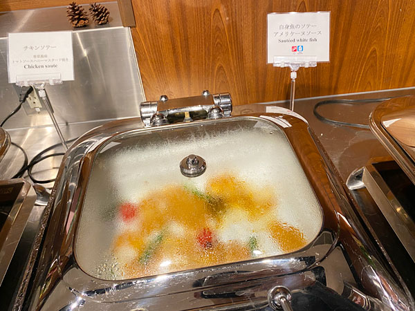 白身魚のソテー アメリケーヌソース（ホテル日航大阪セリーナのランチブッフェ）