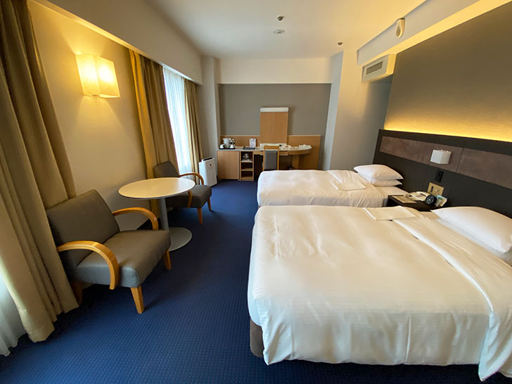 リーガロイヤルホテル大阪のウエストウイングツインルームの部屋