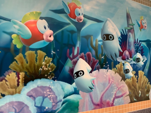 ニンテンドーワールドのトイレの壁画