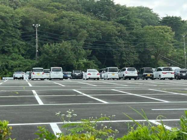 生駒山上遊園地の駐車場