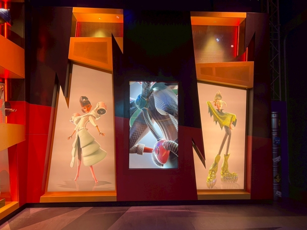 ミニオン・ハチャメチャ・ミッション ~大悪党への道~の待ち列のディスプレイ