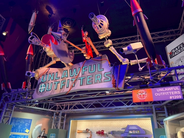 ミニオン・ハチャメチャ・ミッション ~大悪党への道~の待ち列のディスプレイ