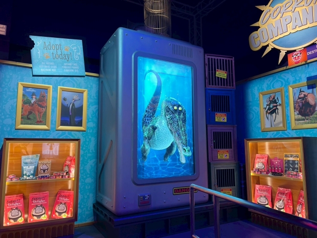 ミニオン・ハチャメチャ・ミッション ~大悪党への道~の待ち列のディスプレイ